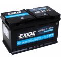 Exide AGM EK800 80А/ч-12V ст EN800 европейские обратная 315x175x190