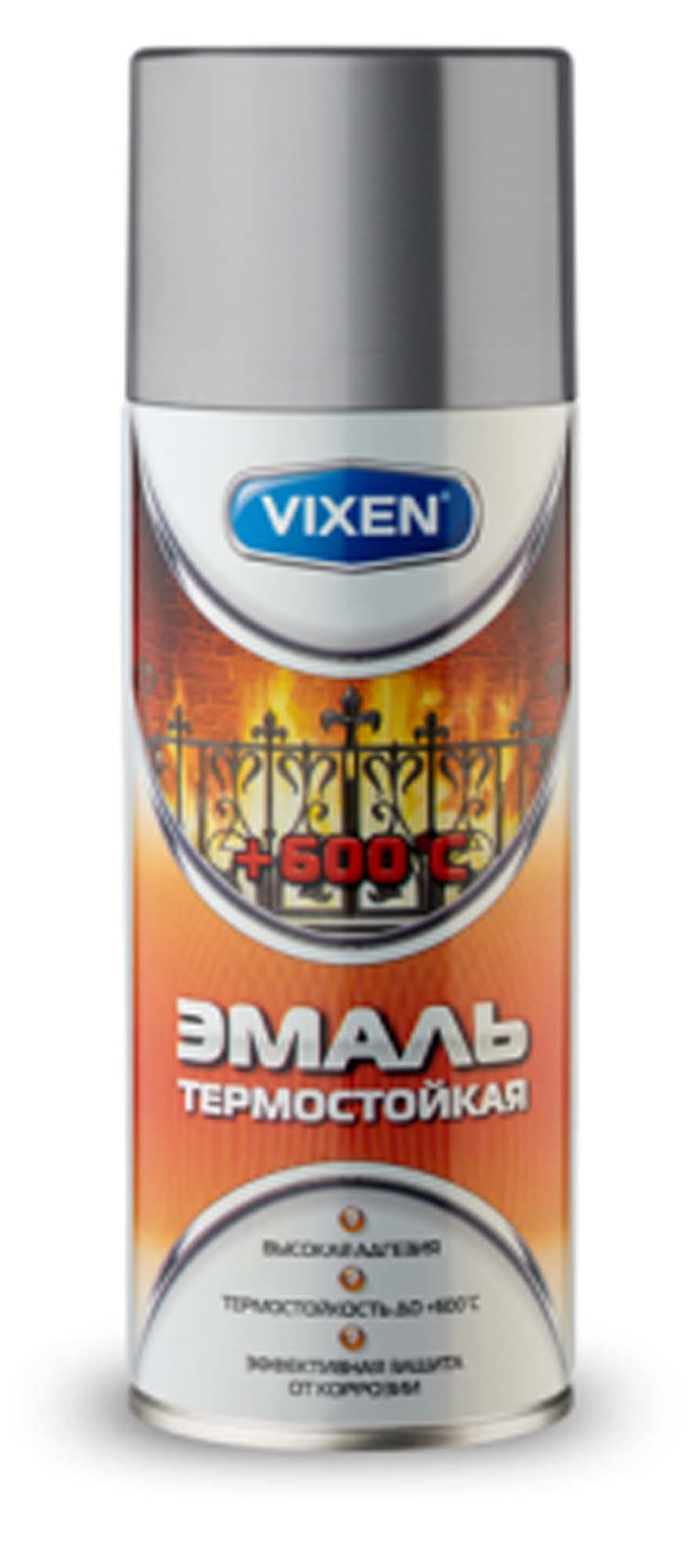 Автоэмаль Vixen термостойкая VX-53006 ярко-красный 0,52 л