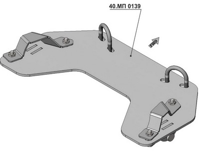 Площадка для крепления снегового отвала Storm MP0255