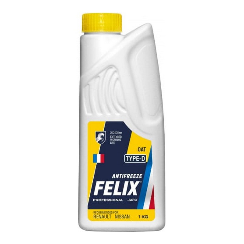 Антифриз FELIX TYPE-D G12 желтый, 1кг