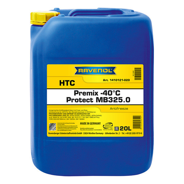 Антифриз Ravenol HTC Protect MB 325.0 Premix синий, 1,5кг