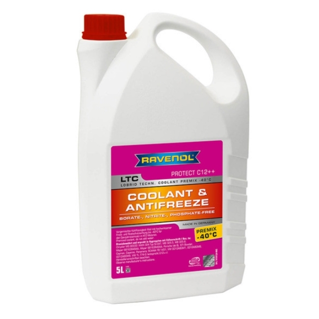 Антифриз Ravenol LTC Coolant Premix -40C G12++ лиловый, 5кг