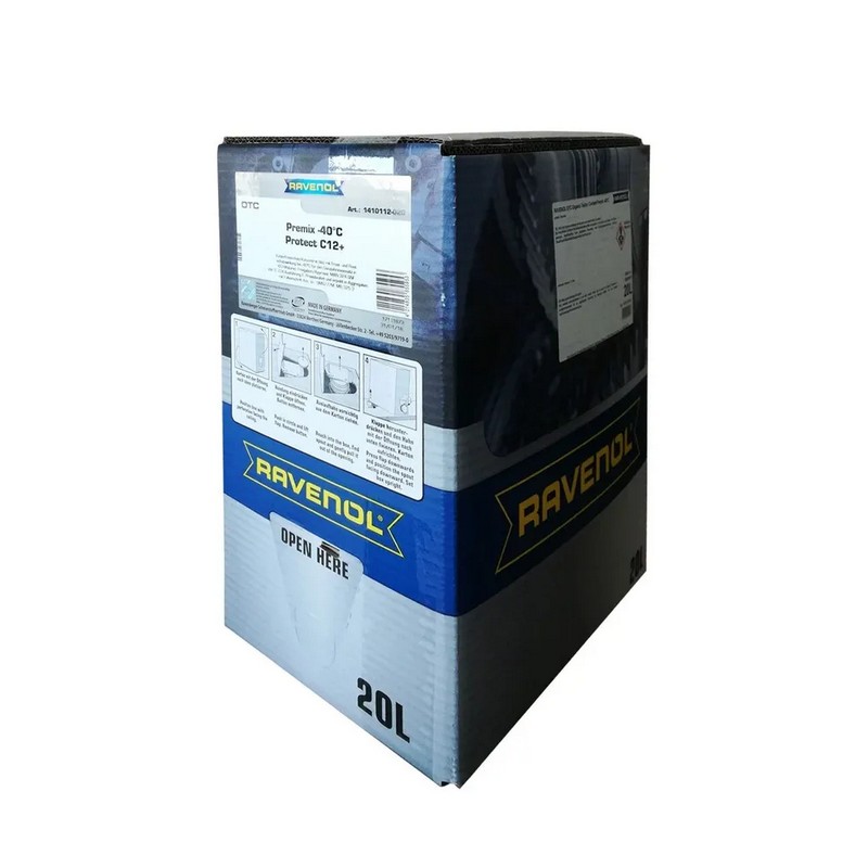 Антифриз Ravenol OTC Organic Techn. Coolant Premix -40C G12+ Красно-лиловый 20кг ecobox