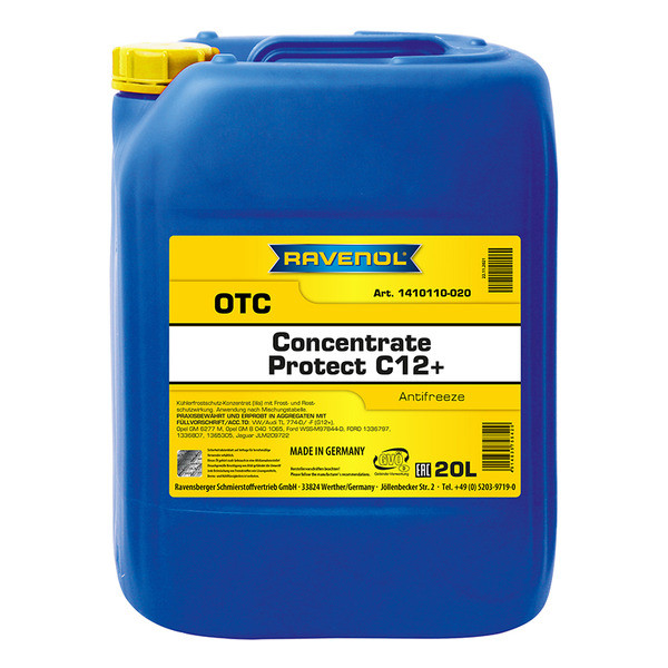 Антифриз Ravenol OTC Organic Techn. Coolant Premix -40C G12+ Красно-лиловый 20кг ecobox