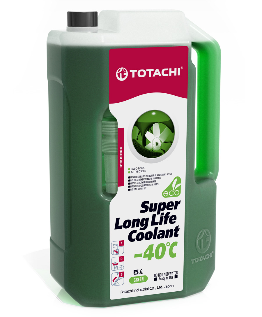 Антифриз TOTACHI SUPER LONG LIFE COOLANT Green -40C зеленый, 5кг