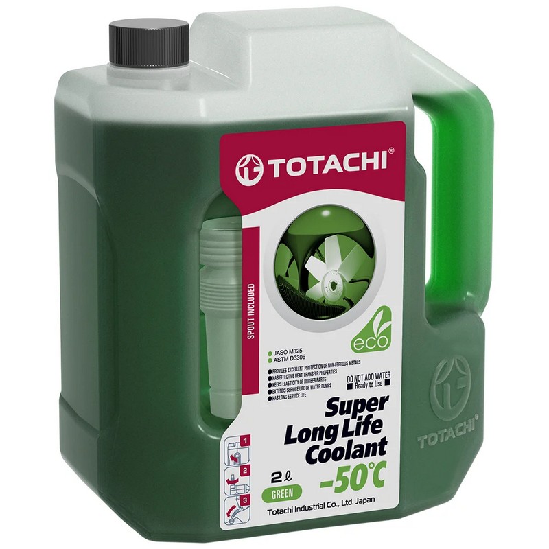 Антифриз TOTACHI SUPER LONG LIFE COOLANT Green -50C зеленый, 2кг