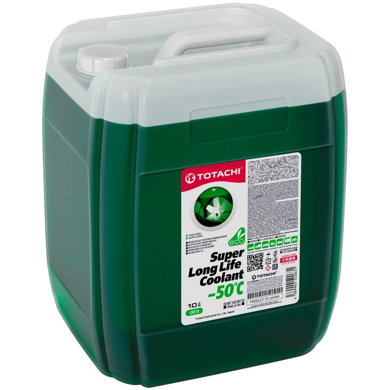 Антифриз TOTACHI SUPER LONG LIFE COOLANT Green -50C зеленый, 10кг