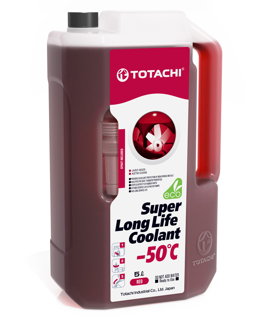 Антифриз TOTACHI SUPER LONG LIFE COOLANT Red -50C красный, 5кг