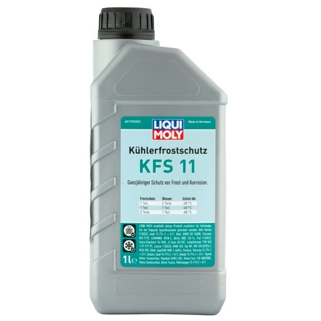 Антифриз концентрат Liqui Moly Kuhlerfrostschutz KFS 11 G11 сине-зеленый 1л