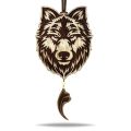 Aroma Bar Волк новый коричневый/белый с мини-подвеской
