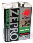 IDEMITSU Zepro Eco Medalist 0W-20 API SN; ILSAC GF-5 синтетическое 4 л 4253-004/4250-004