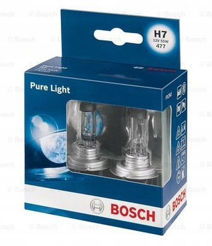 Автомобильная лампа Bosch 1987301406 галоген, лампа,12 V, 55 Вт,H7, 2 шт.