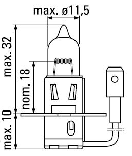 Автомобильная лампа Маяк 82320SL+100 галогенная, H3,12 V, 55 Вт,, 2 шт.