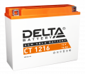 Delta Battery CT 1216 16А/ч-12V ст EN200 болт обратная 205x71x164