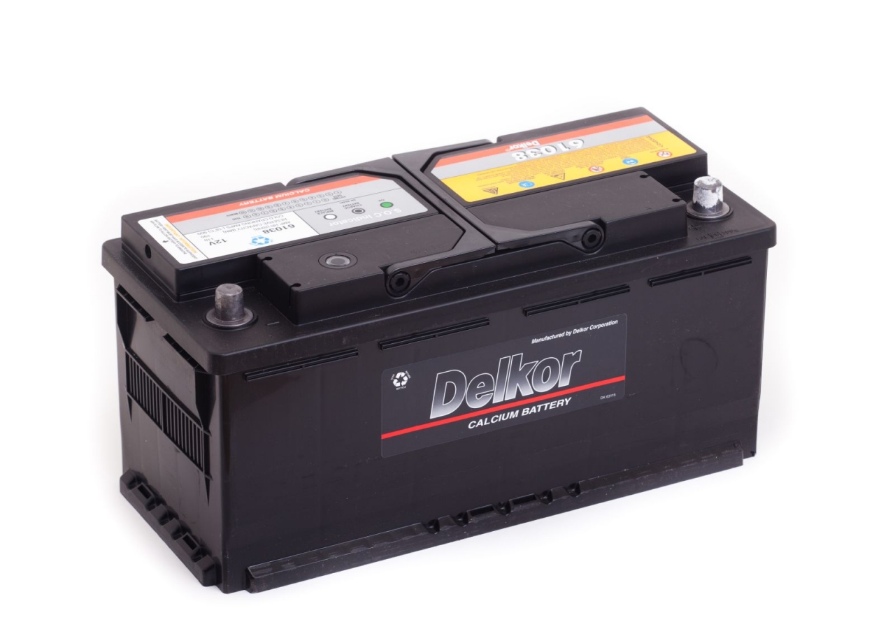 Автомобильный аккумулятор Delkor Euro 110.0 L6 (61038) 110А/ч-12V ст EN900 европейские обратная 394x175x190