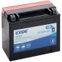 Автомобильный аккумулятор Exide MOTO AGM ETX20H-BS 18А/ч-12V стартерный EN270 болт прямая 176x88x156