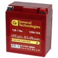 General Technologies CT1207.1 7А/ч-12V мото EN120 болт обратная 114x70x132