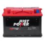 Автомобильный аккумулятор JUST POWER 6СТ J0L3751 75А/ч-12V ст EN600 европейские прямая 278x175x190
