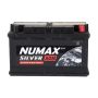 Автомобильный аккумулятор NUMAX AGM 6778669 65А/ч-12V ст EN700 европейские обратная 242x175x190