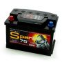 Автомобильный аккумулятор Spark 6СТ-75 75А/ч-12V ст EN750 европейские прямая 278x175x190