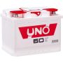 Автомобильный аккумулятор UNO Стандарт 60А/ч-12V ст EN510 европейские прямая 242x175x190