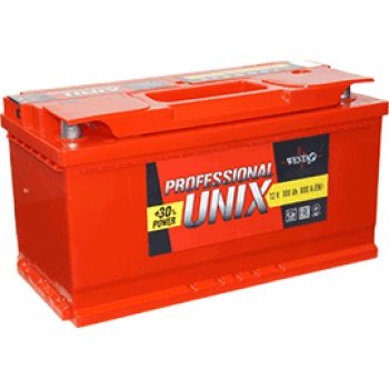 Автомобильный аккумулятор Unix 6ст - 190 Professional new (отеч.авто) 190А/ч-12Vст EN1250 конус/болт прямая 513x222x217
