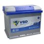 Автомобильный аккумулятор VBD EFB 65А/ч-12V ст EN700 европейские обратная 242x175x190