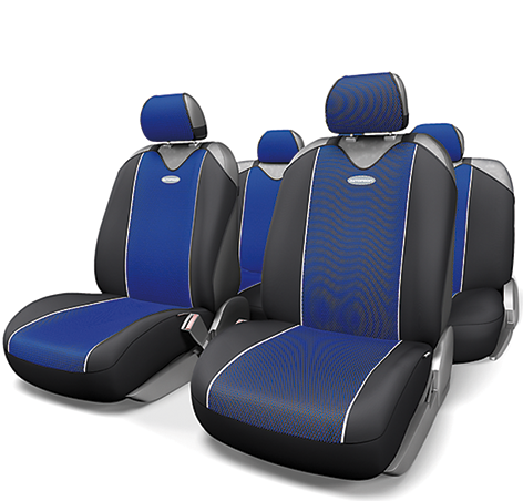 Автомобильный чехол на сиденье Autoprofi CRB-902P BK/BL синий