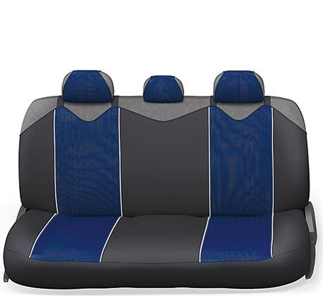 Автомобильный чехол на сиденье Autoprofi CRB-902P BK/BL синий