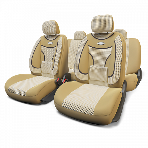 Автомобильный чехол на сиденье Autoprofi ECO-1105 D.BE/L.BE M бежевый