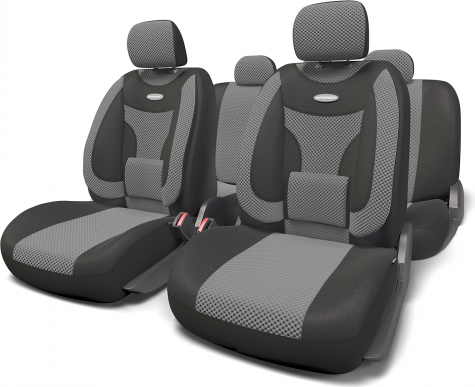 Автомобильный чехол на сиденье Autoprofi ECO-1105 BK/DGY черный/серый
