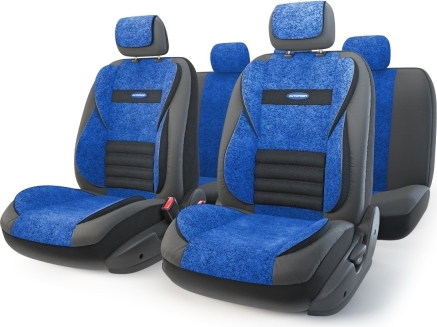 Автомобильный чехол на сиденье Autoprofi MLT-1105GV BK/BL черный/синий
