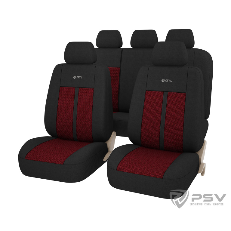 Автомобильный чехол на сиденье PSV 129995 красный