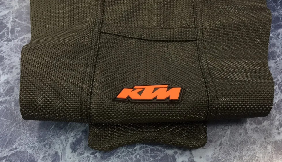 Автомобильный чехол на сиденье Viper KTM кросс 19+, эндуро 20+ белый/оранжевый