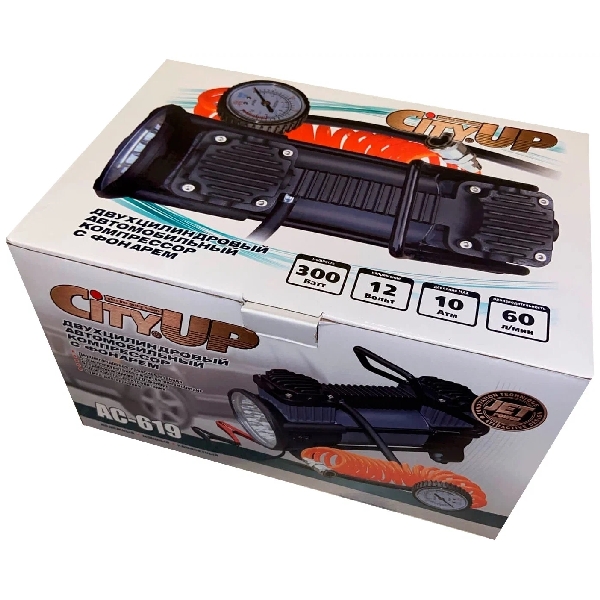 Автомобильный компрессор CityUP AC-619 Double Piston Station