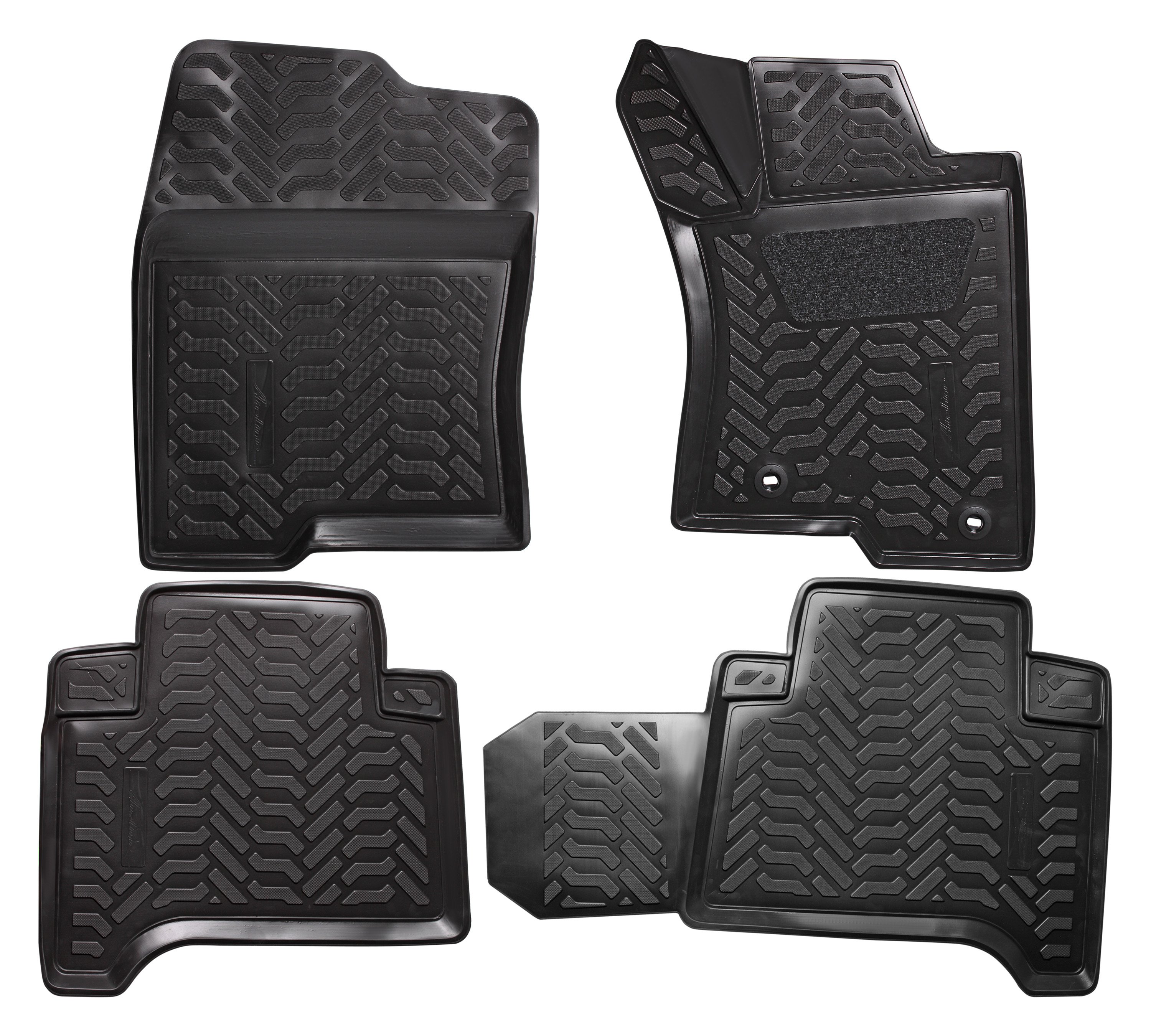 Автомобильный коврик AirLine ACM-PS-77 в салон Toyota Land Cruiser Prado (2002-2009), черный