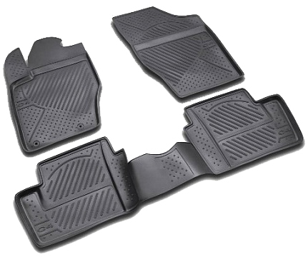 Автомобильный коврик Element CARCRN00011 в салон Citroen C4 2004-2008 г.в., черный