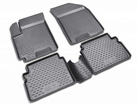 Автомобильный коврик Element CARNIS10047K в салон Nissan Terrano 2014-2016 г., черный