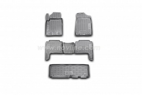 Автомобильный коврик Element CARNIS00039 в салон Nissan Patrol 2010->, черный