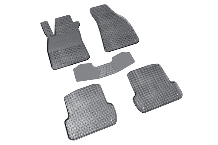 Автомобильный коврик SeiNtex 87886 в салон Audi A4 (B7) 2004-2007 г.в., черный