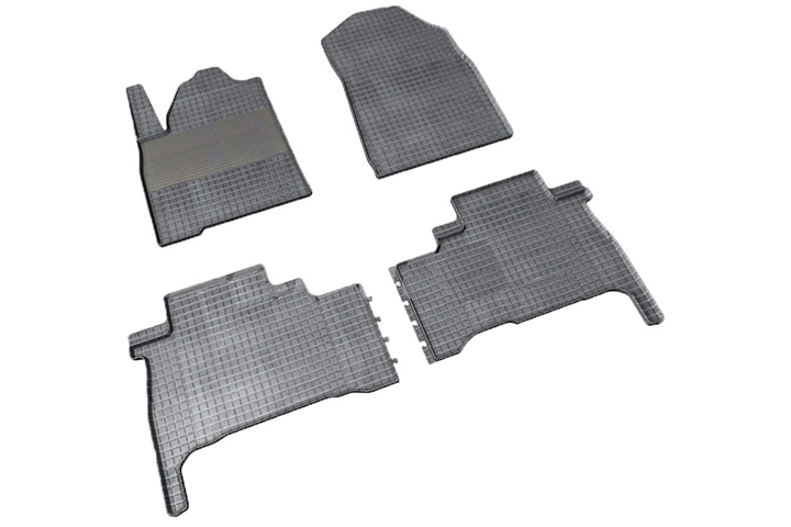 Автомобильный коврик SeiNtex 87937 в салон Toyota Land Cruiser 200 2007-2021 г.в., черный