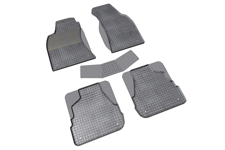 Автомобильный коврик SeiNtex 87965 в салон Audi A6 (C5) 2001-2005 г.в., черный