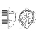 Luzar LFh1629 отопителя FIAT Doblo (01-)/Punto (99-) A/C-