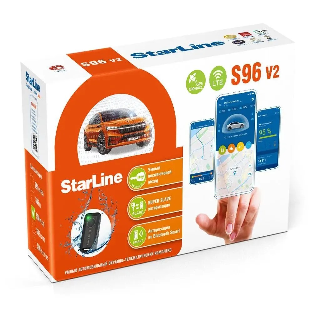 Автосигнализация StarLine S96 v2 BT 2CAN+4LIN 2SIM LTE-GPS