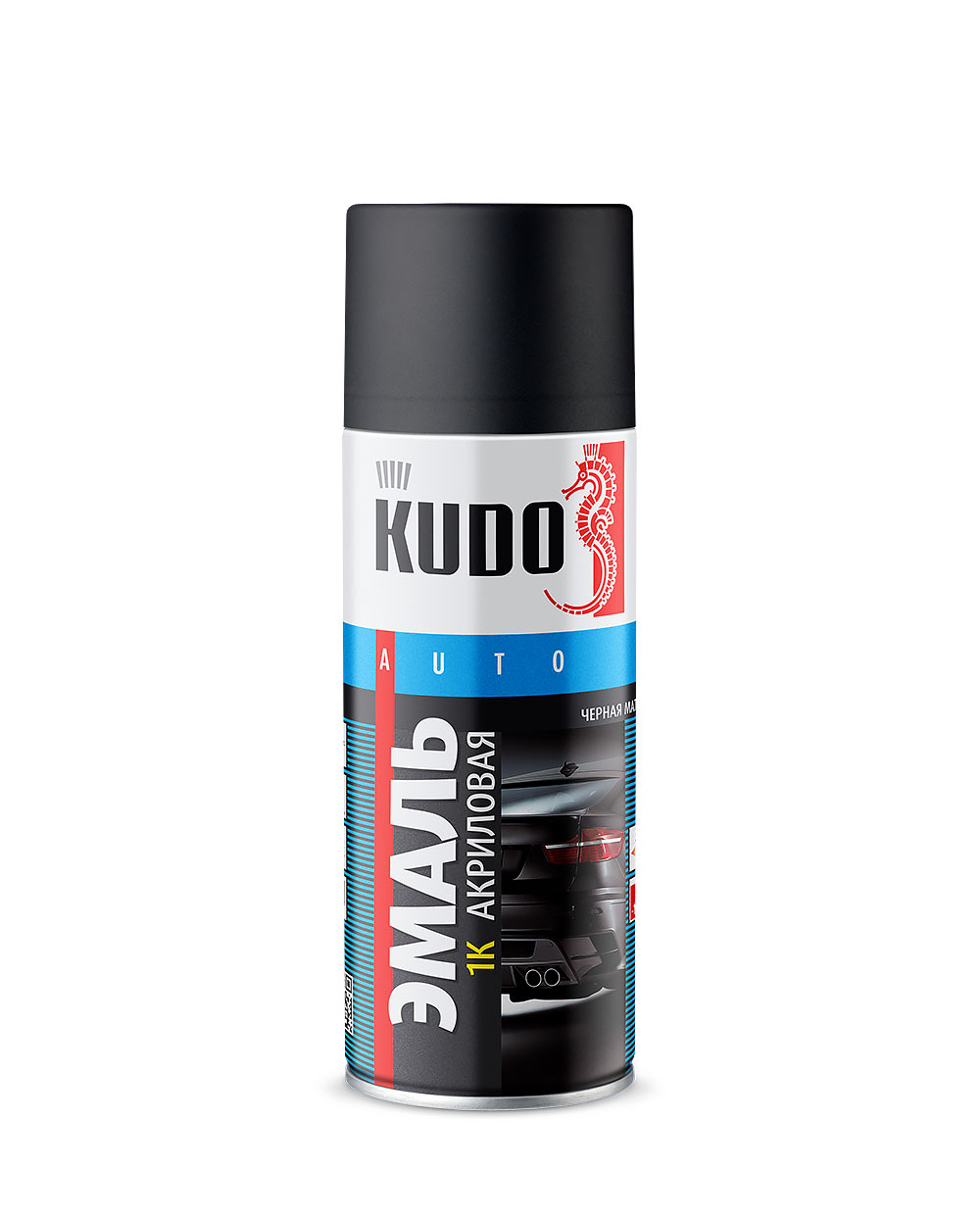 Краска KUDO KU-5232.5 черный матовый 0,52 л