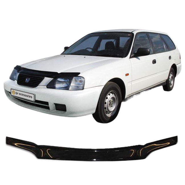 Дефлектор капота CA plastic 2010010104115 черный Honda Orthia