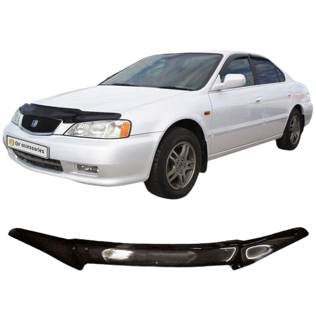 Дефлектор капота CA plastic 2010010104207 черный Honda Saber