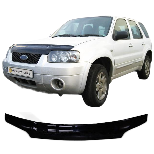Дефлектор капота CA plastic 2010010104238 черный Ford Escape