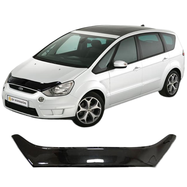 Дефлектор капота CA plastic 2010010104368 черный Ford Galaxy
