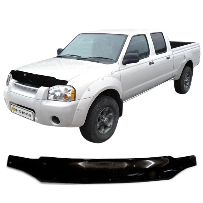 Дефлектор капота CA plastic 2010010104535 Nissan Frontier черный